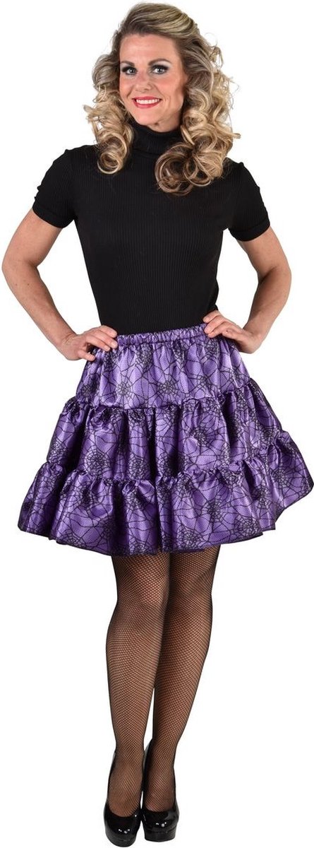 Rok Spiderlady Spinnenweb Paars Vrouw | Large / XL | Halloween | Verkleedkleding